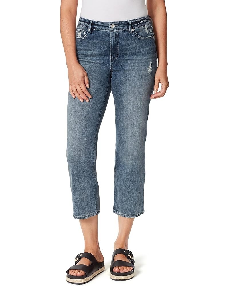 Women's Slim Straight Leg Crop Abingdon Whiskers-destr $17.11 Jeans