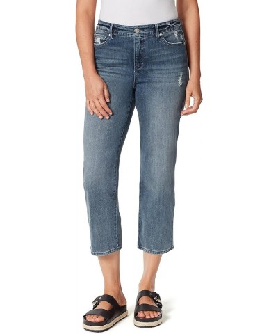 Women's Slim Straight Leg Crop Abingdon Whiskers-destr $17.11 Jeans