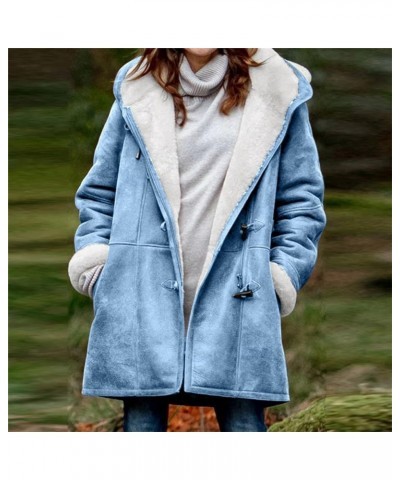 Women's Winter Warm Jacket Fleece Lined Fuzzy Coats Button Down Sherpa Outerwear Stand Collar Loose Teddy Coats 2023 01fleece...