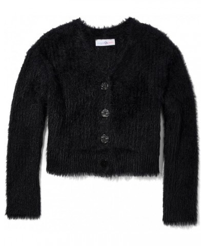 Women's Teen Cardigan Sweater Black $22.42 Sweaters