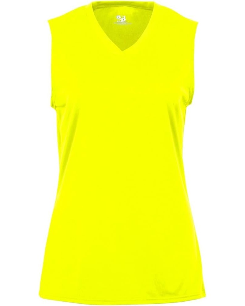 Tank Top Adult, Ladies & Youth Sizes Sleeveless Athletic Wicking Shirt (Available in 14 Safety Yellow $8.87 Activewear