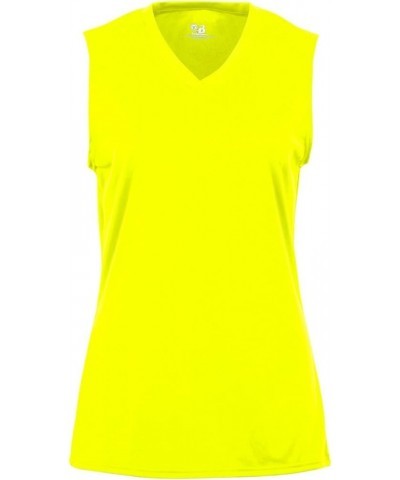 Tank Top Adult, Ladies & Youth Sizes Sleeveless Athletic Wicking Shirt (Available in 14 Safety Yellow $8.87 Activewear