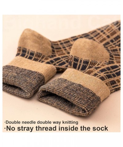 5 Pairs Womens Pretty Vintage Wool Socks Unique Print Design Soft Cozy Warm Crew Socks Christmas Gift Nordic Style - 5 Pairs ...