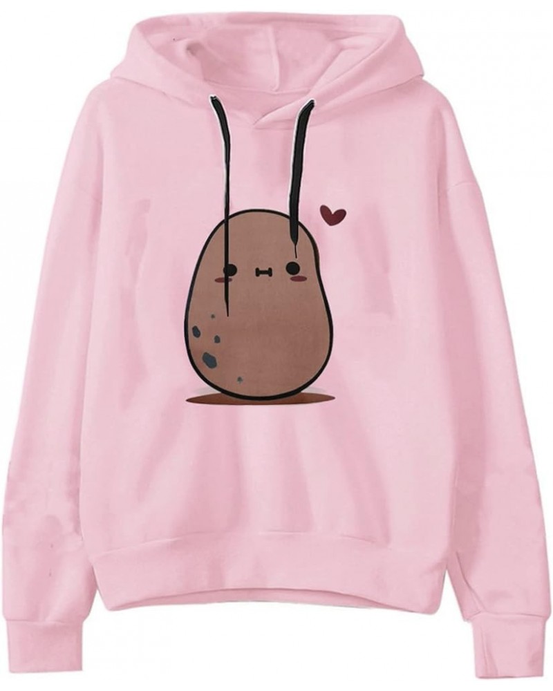 Womens Zip Up Sweatshirt,Teen Girl Cute Hooded Sweatshirt Long Sleeve Hoodies Drawstring Fall Clothes Pink $4.79 Sweaters