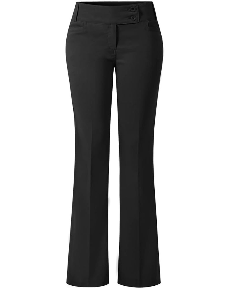 Women's Relaxed Boot-Cut Office Pants Trousers Slacks Black $20.88 Pants