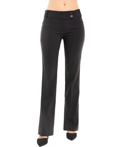 Women's Relaxed Boot-Cut Office Pants Trousers Slacks Black $20.88 Pants