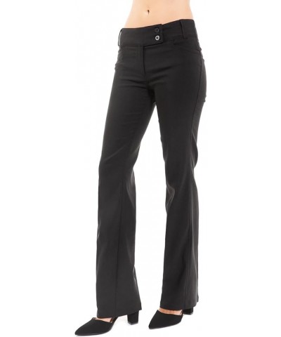 Women's Relaxed Boot-Cut Office Pants Trousers Slacks Black $20.88 Pants