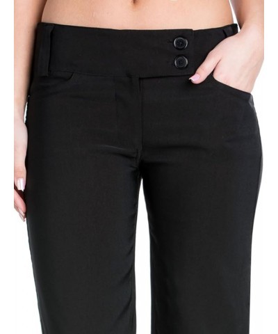 Women's Relaxed Boot-Cut Office Pants Trousers Slacks Black $20.88 Pants