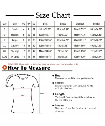 Valentines Day Shirts for Women Short Sleeve Crewneck Love Print Tee Tops Casual Loose T-Shirts 2024 Trendy Blouses A 04(vale...