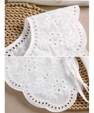 Retro Hollow Out Lace Floral False Collar Detachable Fake Collar for Women Girl 01-g $7.50 Blouses