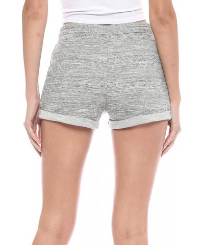 Womens French Terry Casual Lounge and Workout Sweat Shorts A Marled Charcoal $9.03 Activewear