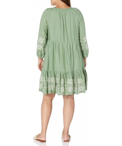 Women's Plus Size Dress Lady Luxe Emb Moss $9.52 Others