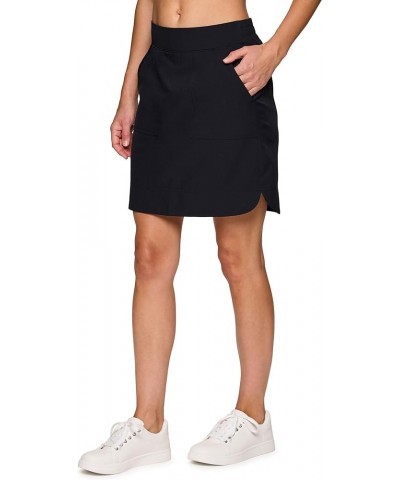 Active Longer Length Skort for Women, Quick Drying Woven Pickleball Golf Skort with Pockets for Tennis, Hiking, Running Long ...