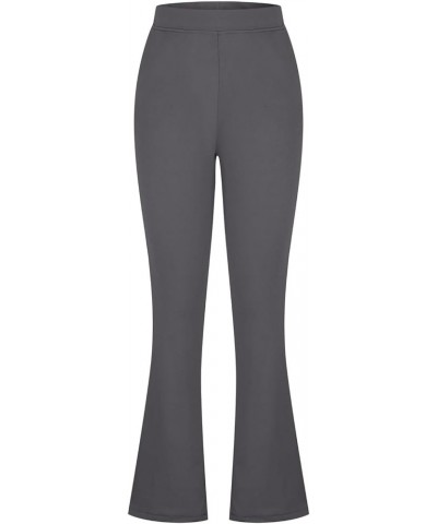 Women's Office Pants Flare Trousers Casual High Waisted Slim Fit Solid Comfy Work Pants Business Formal Dressy Pants A02_gray...