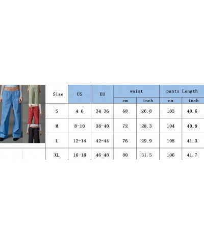 Women Plaid Pants 2024 Spring Y2k Elastic Waist Wide Leg Pants Fashion Pajamas Pants Casual Stripe Trouser Loungewear 24jan10...