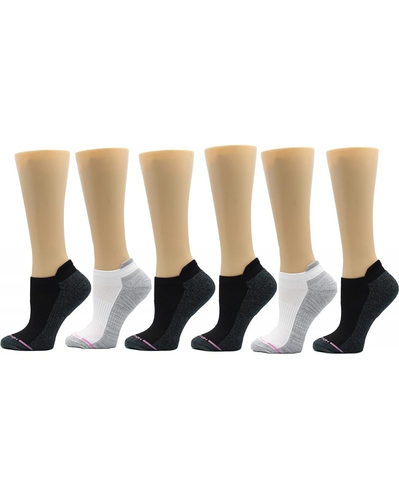 womens 2pk Compression Low Cut Socks 6 Pairs (4 Black 2 White) $14.70 Activewear