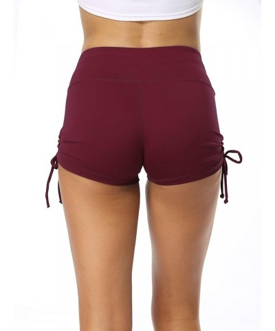 Athletic Booty Shorts for Women 3 Pack High Waisted Workout Pro Booty Shorts: Inseam 2",black,grey,wine Red $17.30 Activewear