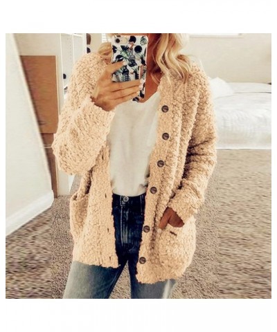 Womens Fleece Zip up Jacket Fall Fashion 2023 Hoodie Soft Lightweight Cardigan Fuzzy Jacket Sherpa Lined Fleece Jacket Khaki1...