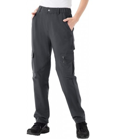 Women's Hiking Cargo Pants Water-Resistant Quick Dry UPF 50+ Travel Camping Work Pants Zipper Pockets 01 Gray $14.23 Pants