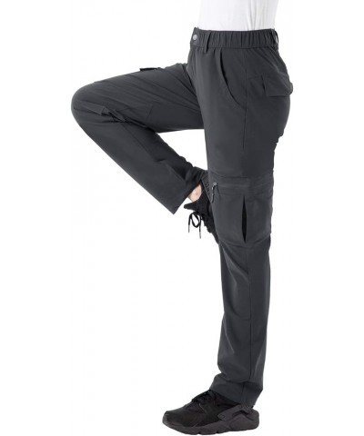 Women's Hiking Cargo Pants Water-Resistant Quick Dry UPF 50+ Travel Camping Work Pants Zipper Pockets 01 Gray $14.23 Pants