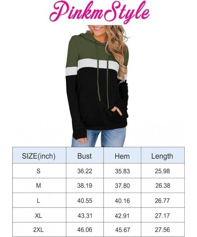 Women's Casual Color Block Hoodies Tops Long Sleeve Drawstring Pullover Sweatshirts with Pocket(S-XXL) 01-purple $13.19 Hoodi...