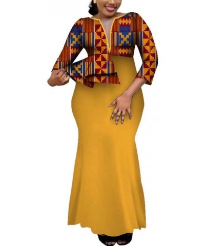 African Dashiki Deep V-Neck Party Long Womens Dress Ethnic Style Floral Maxi Big Sizes Ladies Summer Female Clothes Sienna+br...