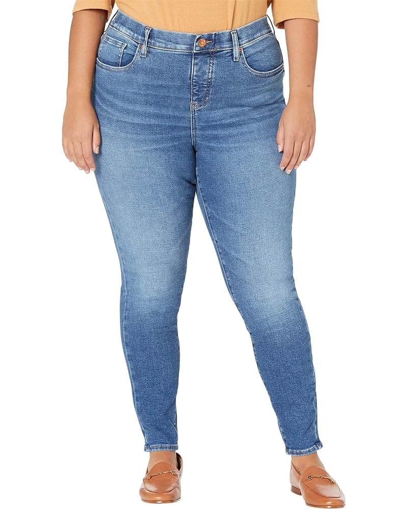 Women's Plus Size Valentina Pull-on Skinny Jean Lapiz Blue $38.53 Jeans