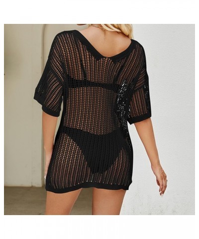 Swim Cover Up for Women Beachwear Summer 2024 Bathing Suits Bikini Top Swimsuit Blouse Coverup Sexy Mesh Beach Dress Beach Co...