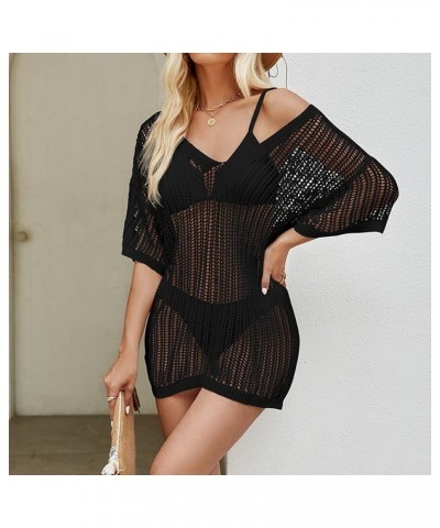 Swim Cover Up for Women Beachwear Summer 2024 Bathing Suits Bikini Top Swimsuit Blouse Coverup Sexy Mesh Beach Dress Beach Co...