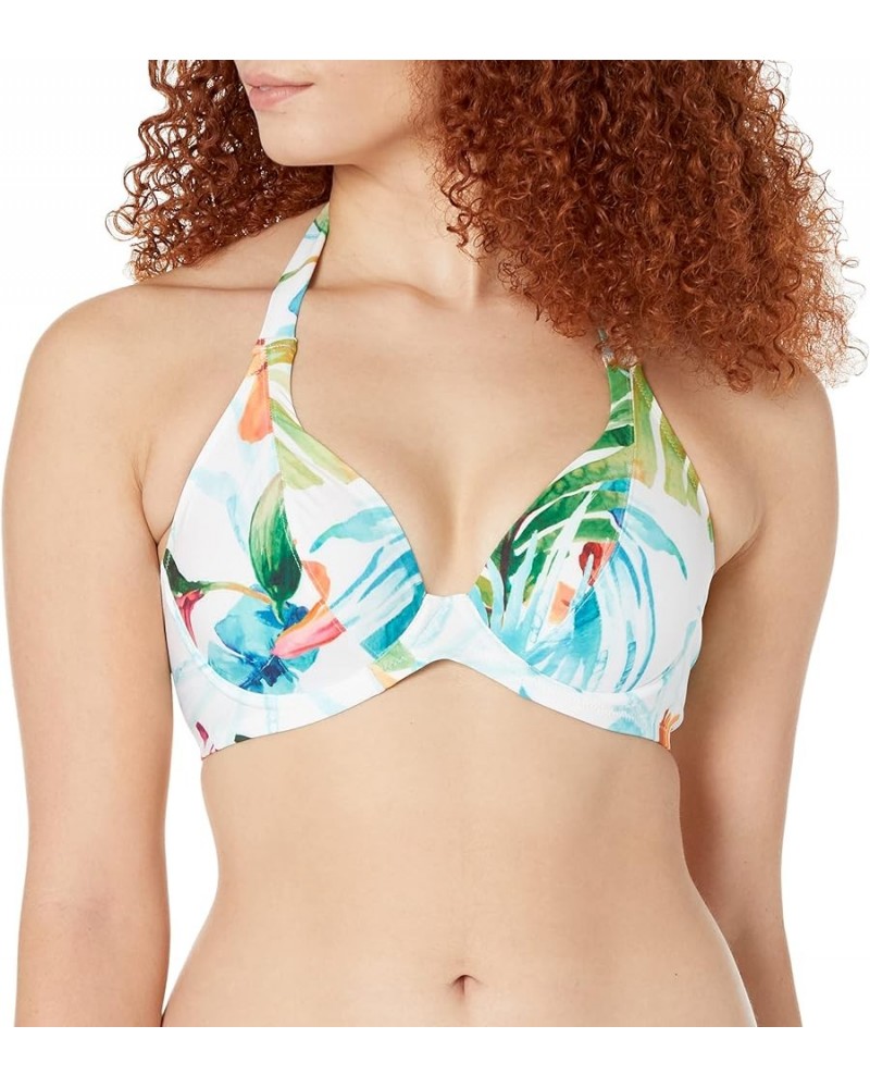 Women's Standard Kiawah Island Underwire Halter Bikini Top Aquamarine $20.58 Swimsuits