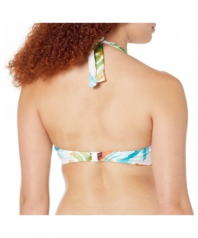 Women's Standard Kiawah Island Underwire Halter Bikini Top Aquamarine $20.58 Swimsuits