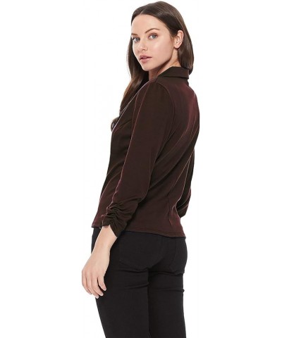 Women's Women's Comfy Casual Office 3/4 Long Sleeve Open Front Blazer Jacket US Size Hbl00483 Brown $12.50 Blazers