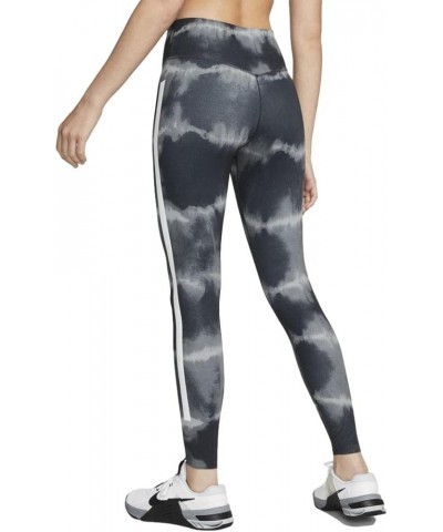 Women's Mid Rise 7/8 One Luxe Leggings Black/White/Clear $23.01 Activewear