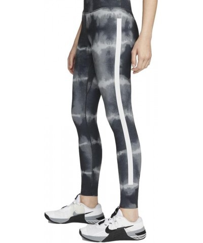 Women's Mid Rise 7/8 One Luxe Leggings Black/White/Clear $23.01 Activewear