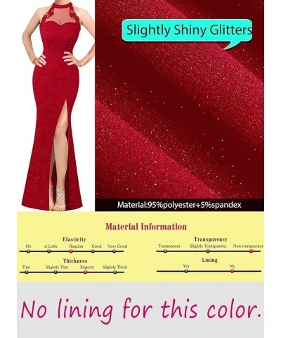 Womens Formal Sexy Halter High Slit Prom Wedding Guest Maxi Dress 2023 Illusion Sweetheart Neckline Evening Long Gown Sparkly...