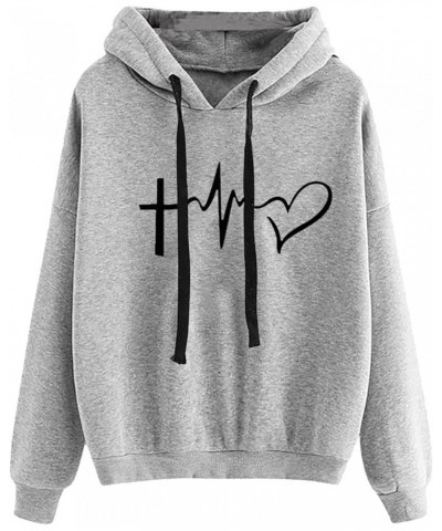 Crewneck Sweatshirts Women Oversized Hoodies Spring Warm Long Sleeve Streetwear Hoodie Casual Warm Lined 01a-grey $10.19 Hood...