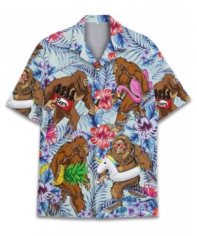 Mushroom Hawaiian Shirts for Men - Mushroom Shirt, Mushroom Shirts for Men, Mushroom Stripe Button Down Bigfoot 5 $13.64 Shirts