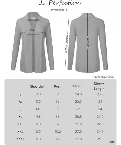 Casual Open Front Knit Cardigan Long Sleeve with Side Pockets Basic Sweater Jackets for Womens with Plus Size Awocal0212_roya...