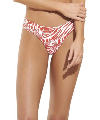 Women's Standard Double V High Leg Bottom Red $21.71 Swimsuits