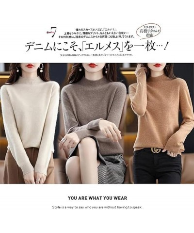 Cashmere Sweaters For Women, 100% Cashmere Sweater Crewneck Sweater Long Sleeve Pullover Sweater Casual Sweater Coffee $17.33...