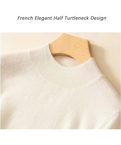 Cashmere Sweaters For Women, 100% Cashmere Sweater Crewneck Sweater Long Sleeve Pullover Sweater Casual Sweater Coffee $17.33...