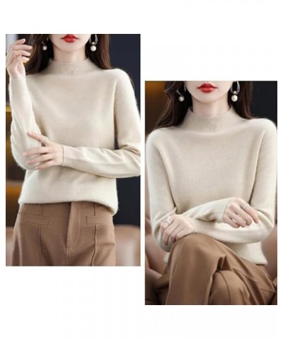 Cashmere Sweaters For Women, 100% Cashmere Sweater Crewneck Sweater Long Sleeve Pullover Sweater Casual Sweater Coffee $17.33...