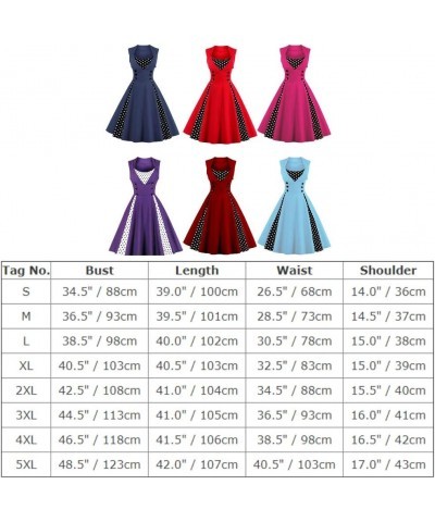 Women's 1950s Vintage Wedding Audrey Hepburn Style Cocktail Swing Dresses for Evening Prom Tea Party Costume Hot Pink $12.25 ...