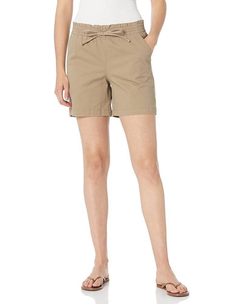 Women's Pull on Wide Leg Chino Short Hazelnut $11.56 Shorts