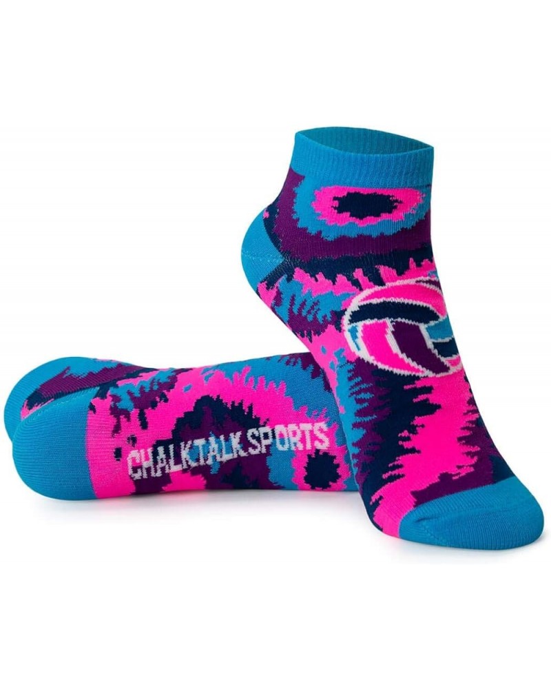 Volleyball Athletic Ankle Socks | Low Cut | Various Designs Volleyball Swirl $8.69 Activewear