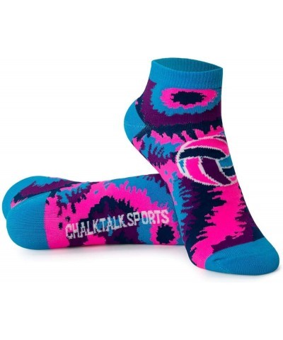 Volleyball Athletic Ankle Socks | Low Cut | Various Designs Volleyball Swirl $8.69 Activewear