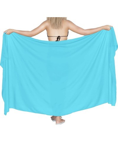 Women's Cover Up Vacation Summer Beachwear Party Pareos Cover Ups Swimwear Bikinis Skirt Sarong Beach Pareo Cover-Up Sky, Sol...