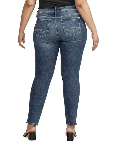 Women's Plus Size Elyse Mid Rise Comfort Fit Straight Leg Jeans Med Wash Eae319 $23.47 Jeans