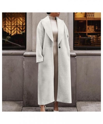 Womens Long Pea Coats Wool Blend Ankle Length Business Casual Trench Coats Long Sleeve Open Front Dressy Jackets Beige $19.97...