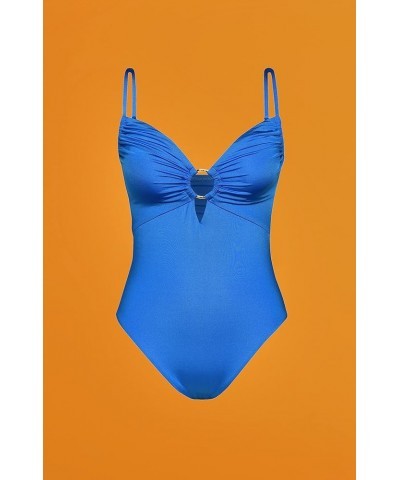 Women's Standard Over The Shoulder One Piece Swimsuit Pacific Blue//Gypset Solids $8.23 Swimsuits